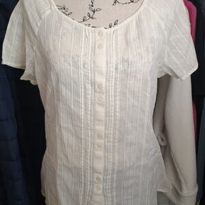 J. Jill White Floral Top